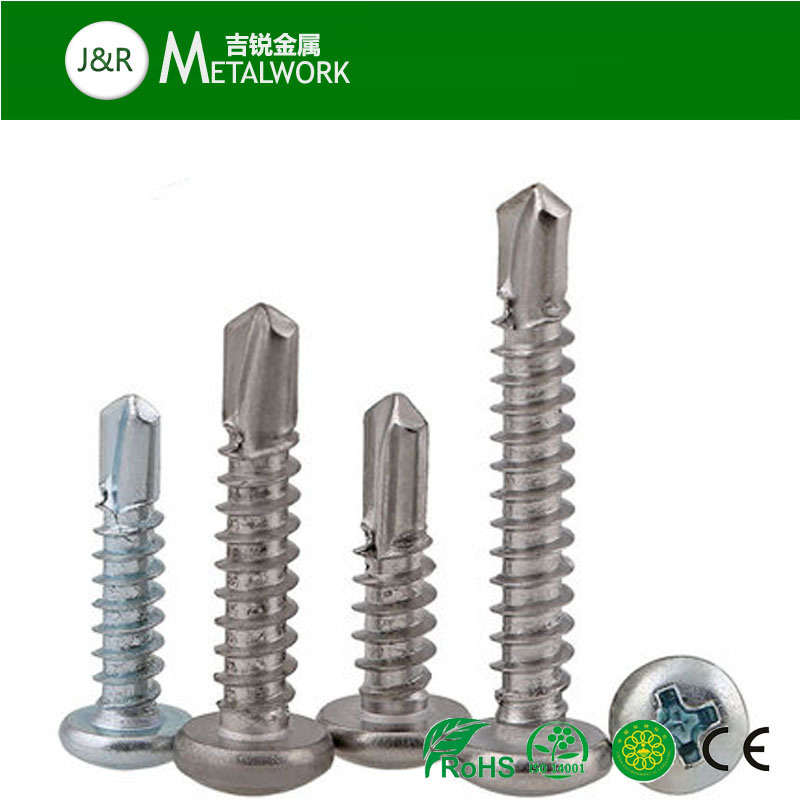 Stainless Steel Philip Pan Head Self Drilling Screw DIN 7504 (SS304 SS316)