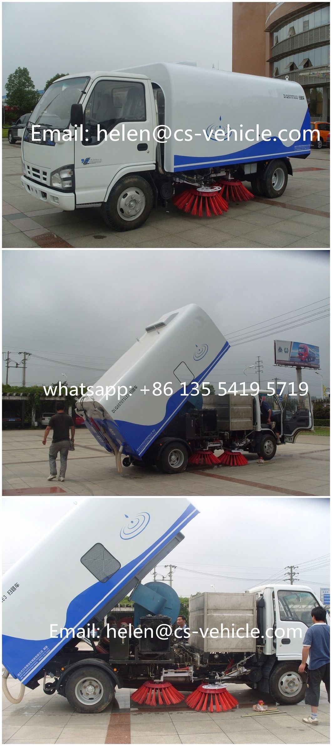 Isuzu Road Sweeper 2000L Water + 5000L Sweeper Truck