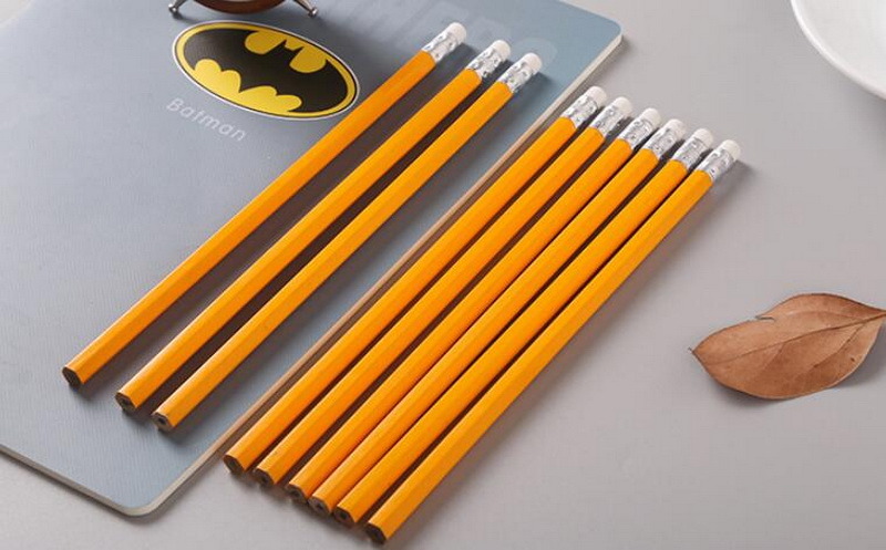 High Quality Wooden Pencil Hb with Eraser Tip