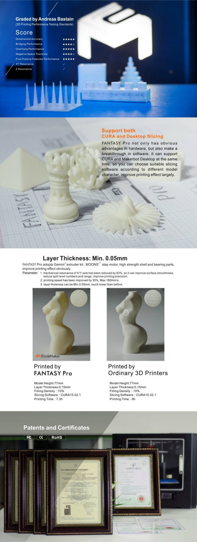 Ecubmaker Hot Sale Digital Desktop 3D Printer