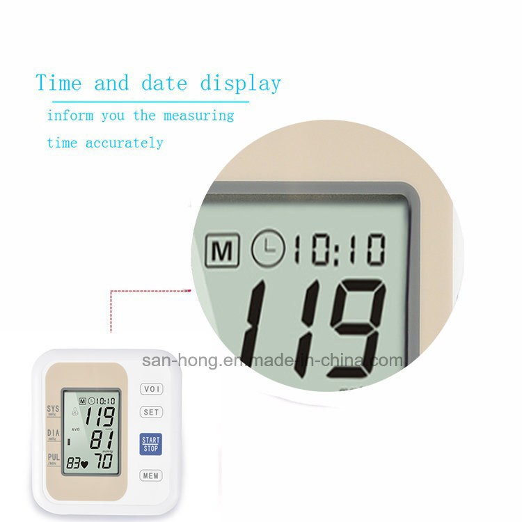 LCD Display Digital Wireless Arm Blood Pressure Detector
