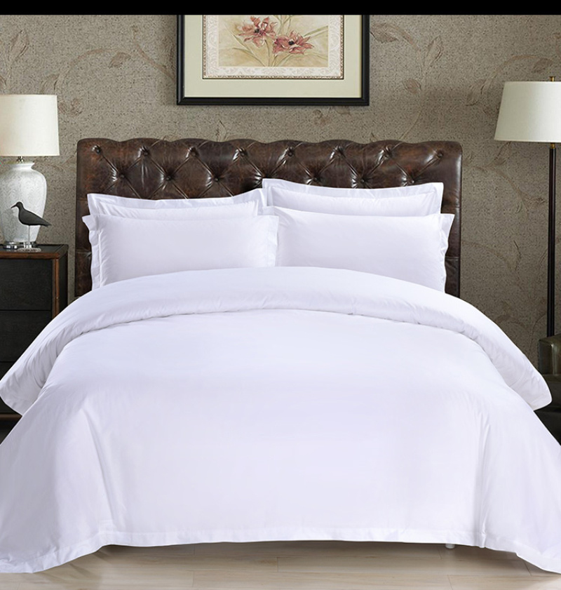 Wholesale 5-Star 80s King Size Satin Egyptian Cotton Hospital/Hotel Bedding Set