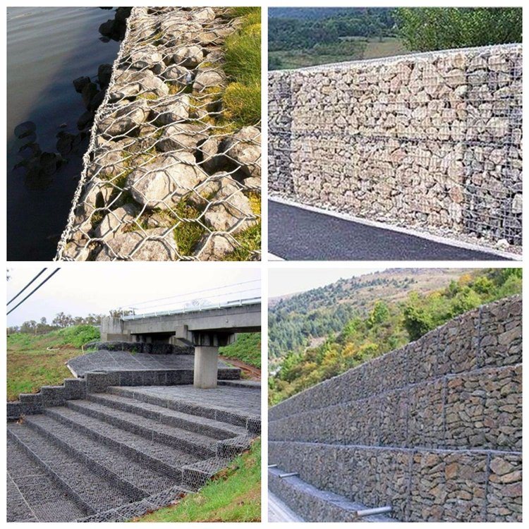 2017 Hot Sale PVC Coated Gabion Box/Hexagonal Gabion