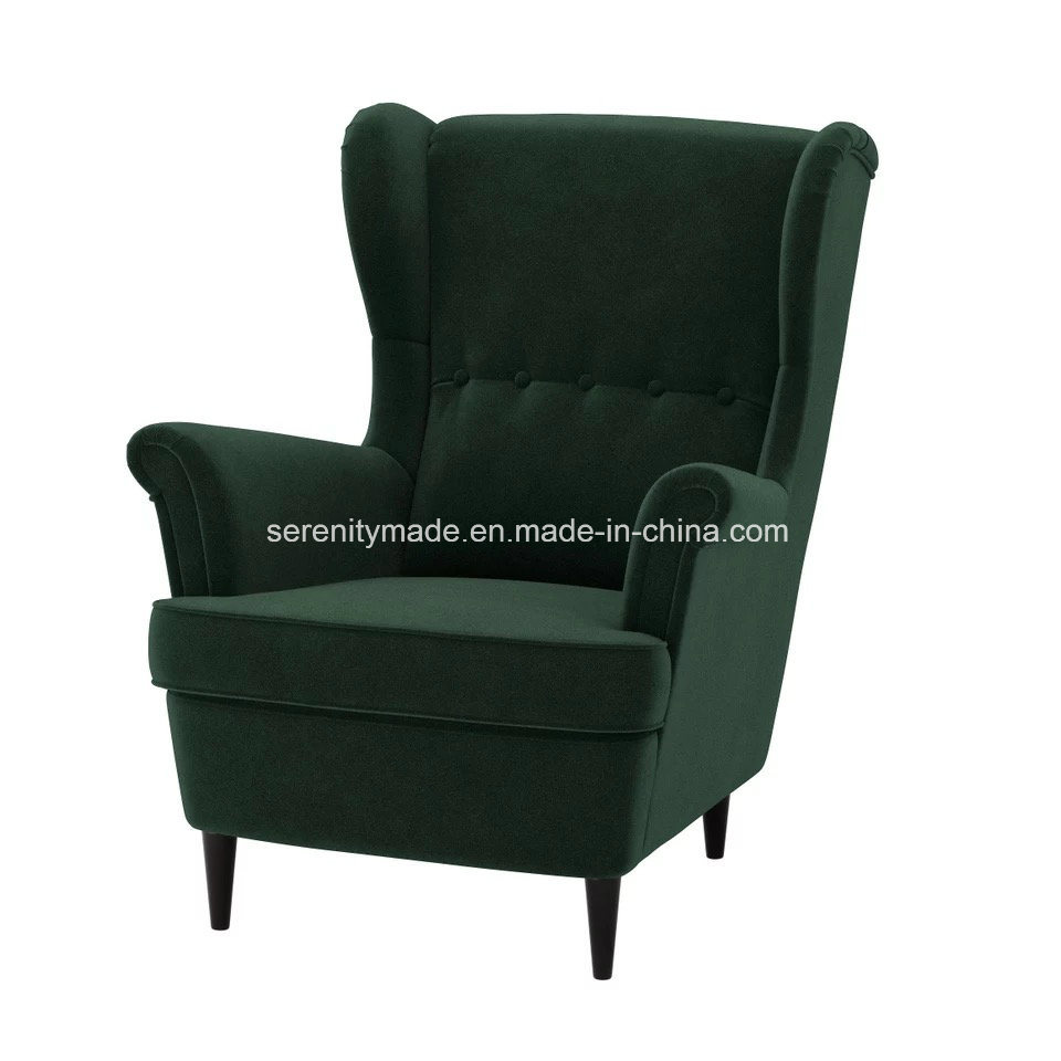 Wholesale Furniture Luxurious High Back Velvet Upholstered Lounge Fabric Chair