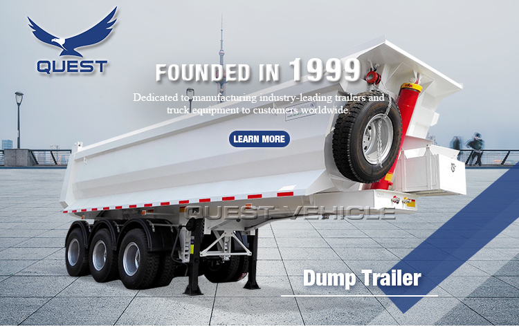 Aggregate 45cbm 80 Tons 4 Axles U-Shape Dump/Tipper Semi Trailer