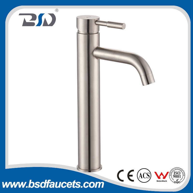 Bathroom Sink Faucet Stainless Steel Basin Mixer Single Handle Faucet