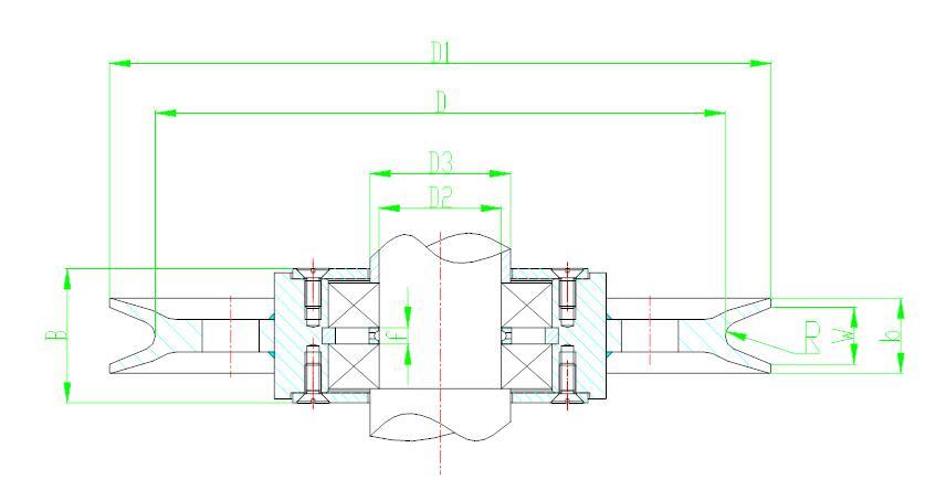 Large V Belt Pulley for Crane Equipment, Port Equipment