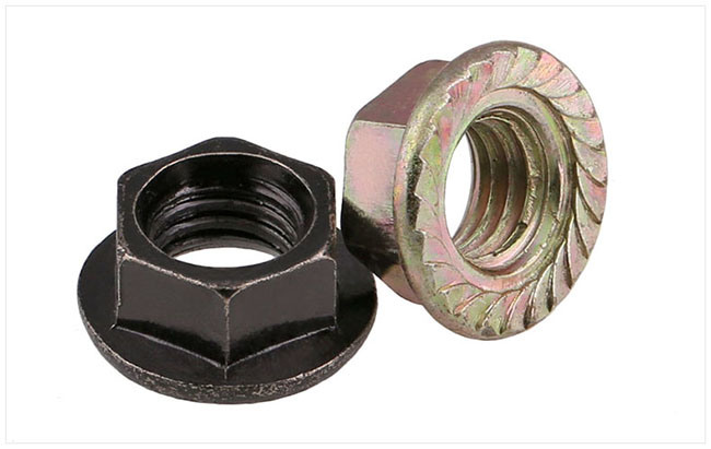 DIN 6923 Yellow Zinc Plated Hexagon Flange Nut