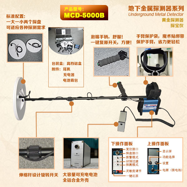 Under Ground Search Metal Detector Searching Gold Metal Detector for Underground Detection