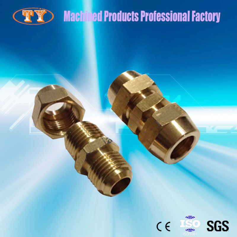 Chrome-Plated Through Threaded Air Pipe Connector Standard Pipe Fitting