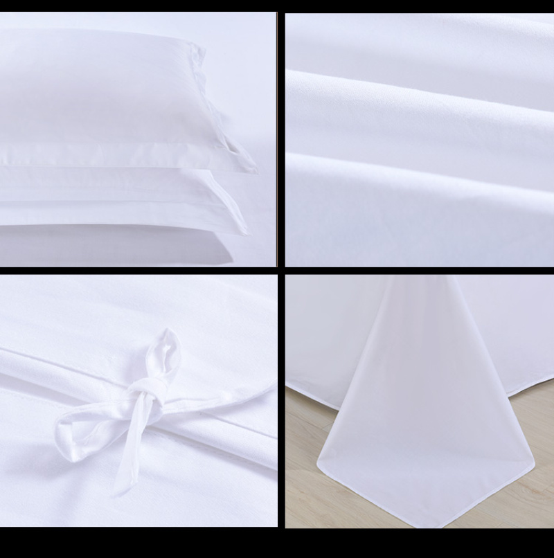 Wholesale 5-Star 40s King Size Satin Egyptian Cotton Hospital/Hotel Bedding Set