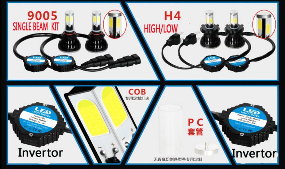 Ce FCC RoHS Ceritification G5 Car LED Headlight 9005 9006 LED Bulb 40W 80W LED Light