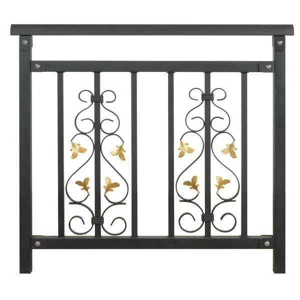 Prefabricated Galvanized Antique Decorative Wrought Iron Fence Designs for Garden