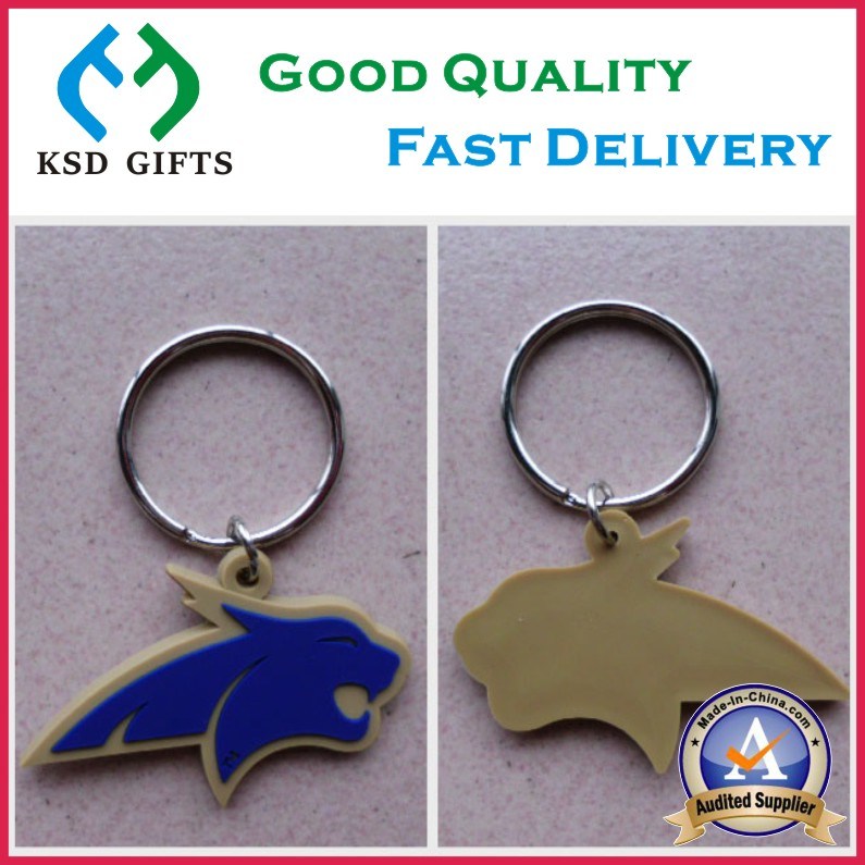 Animal Design Custom 3D Rubber PVC Keyrings