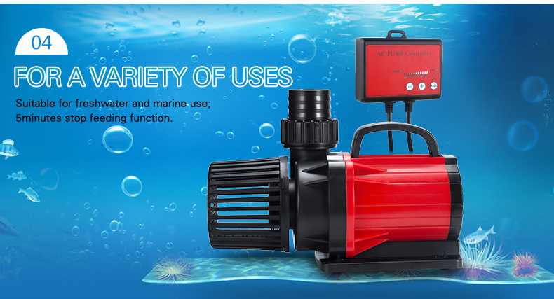 AC Aquarium Submersible Water Pump Frequency Conversion 15000L/H