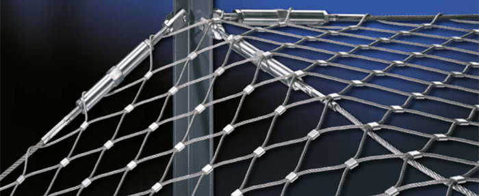 Stainless Steel Rope Cable Woven Mesh Zoo Animal Fencing Rope Mesh