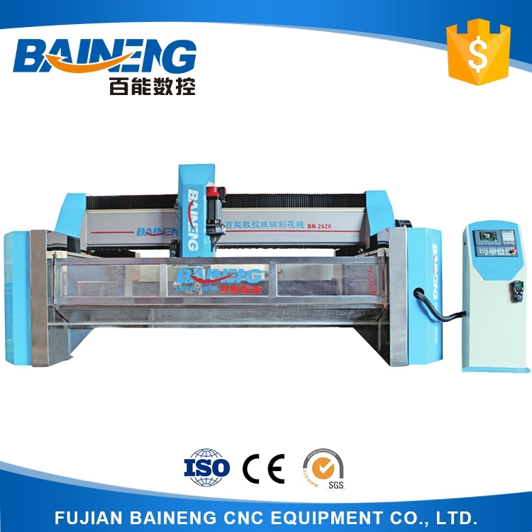 Baineng Fully Automatical 4 Axis CNC Glass Engraving Machine