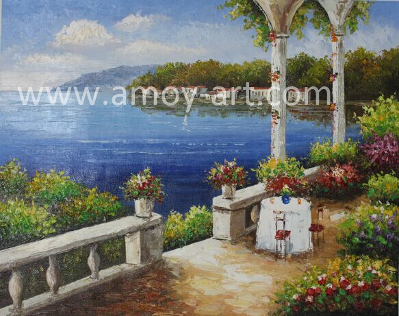 Home Decoration Canvas Wall Art of Mediterranean Landscape