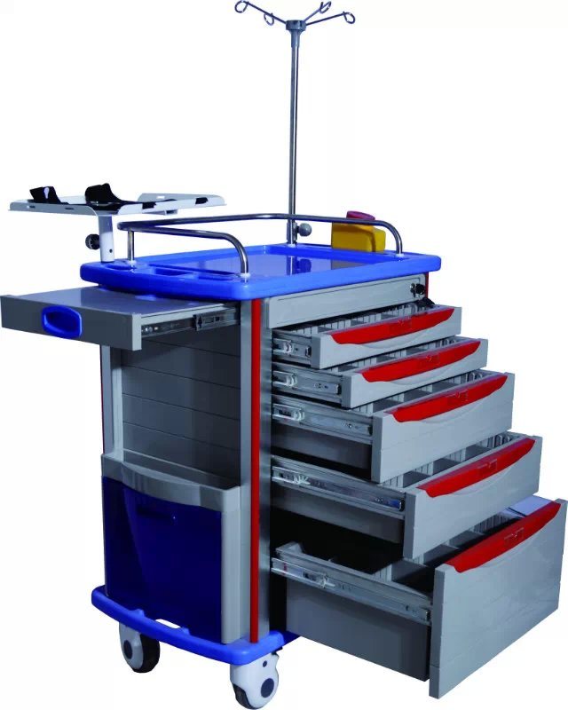 Factory Price ABS First Aid Medical Treatment Trolley