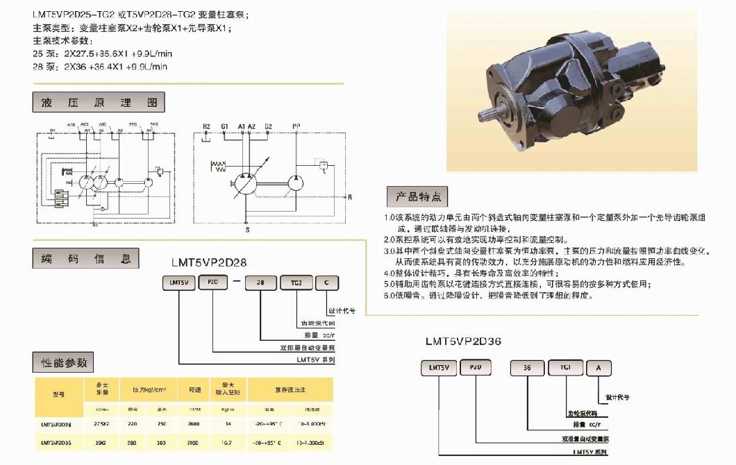 T5vp2d28-Tg2 Variable Plunger Pump Is Specially Designed for Doosan Mechanical Main Pump, Which Is of High Quality and Low Price.