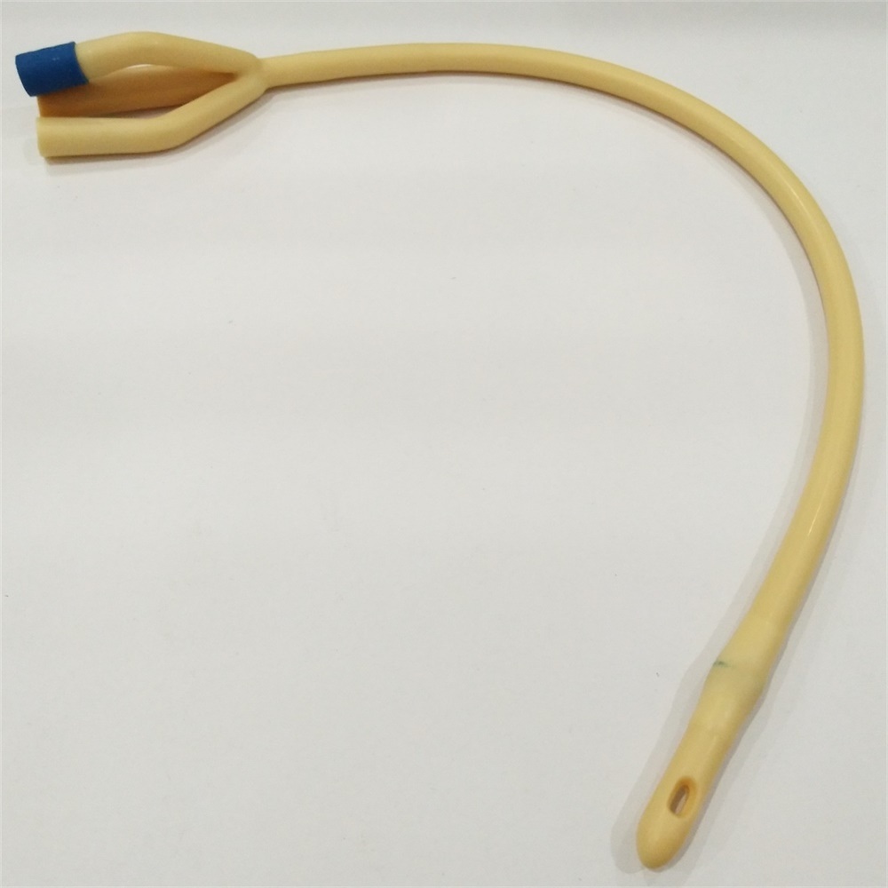 Disposable 3 Ways Latex Foley Catheter with Balloon