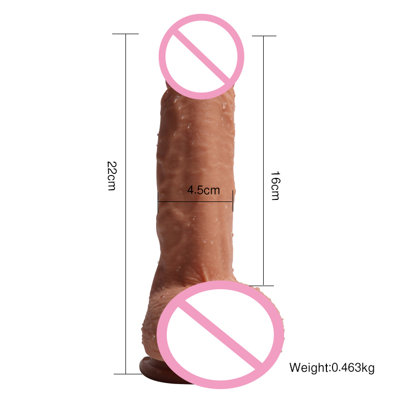 High Quality Realistic 100% Silicone Penis Women Sex Toy Dildo