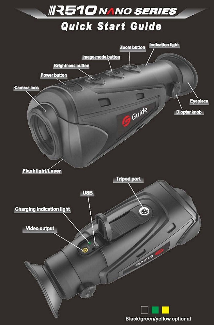 Monocular Thermal Imaging Scope Hunting Camera 400Ã— 300 17um