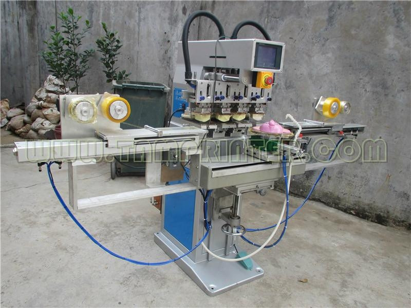 Ce-Approved Four Color Pad Printing Machine with Independent Pad