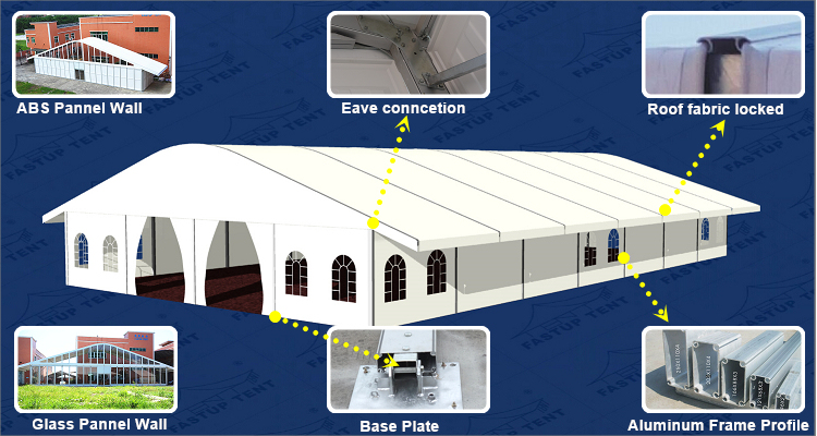 Wedding Party Event Arcum Dome Marquee Tent for 100 200 300 500 600 800 1000 1500 2000 People Seater Guest