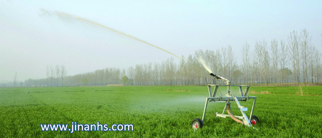 Agriculture Farm Traveling Water Turbine Hose Reel Irrigation with Sprinkler