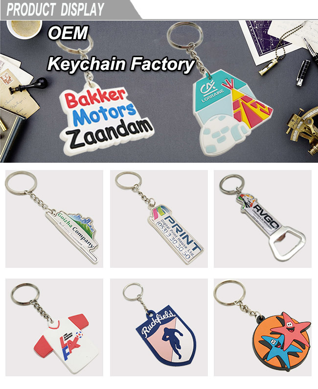 Customized 2D/3D Soft PVC Rubber Key Chain for Souvenir (KC-P05)
