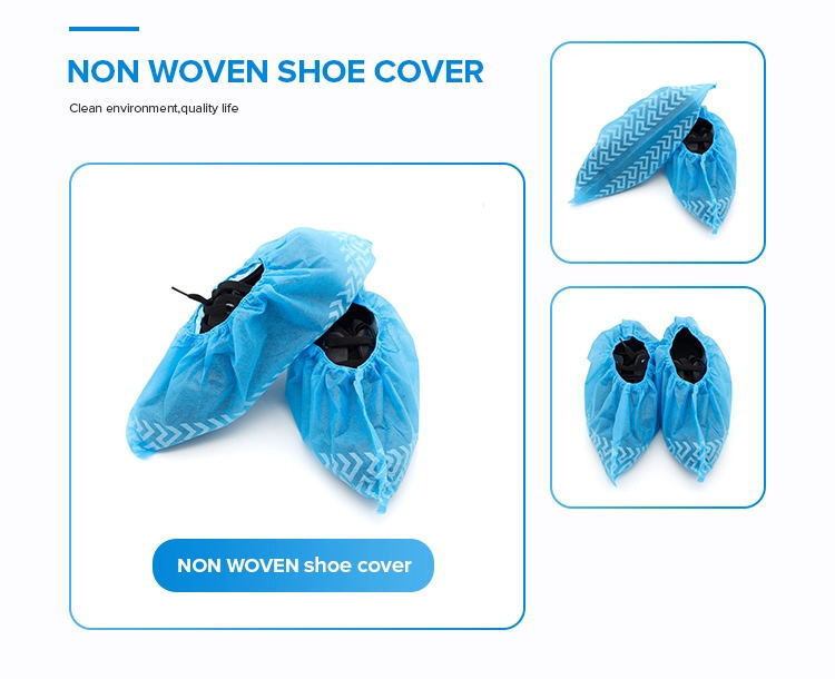 Custom Printed Disposable Nonwoven PP Non Slip Shoe Covers