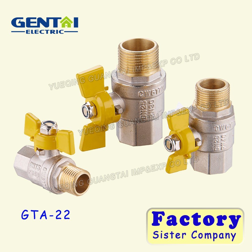 Pneumatic Male Threaded Butterfly Ball Check Valve