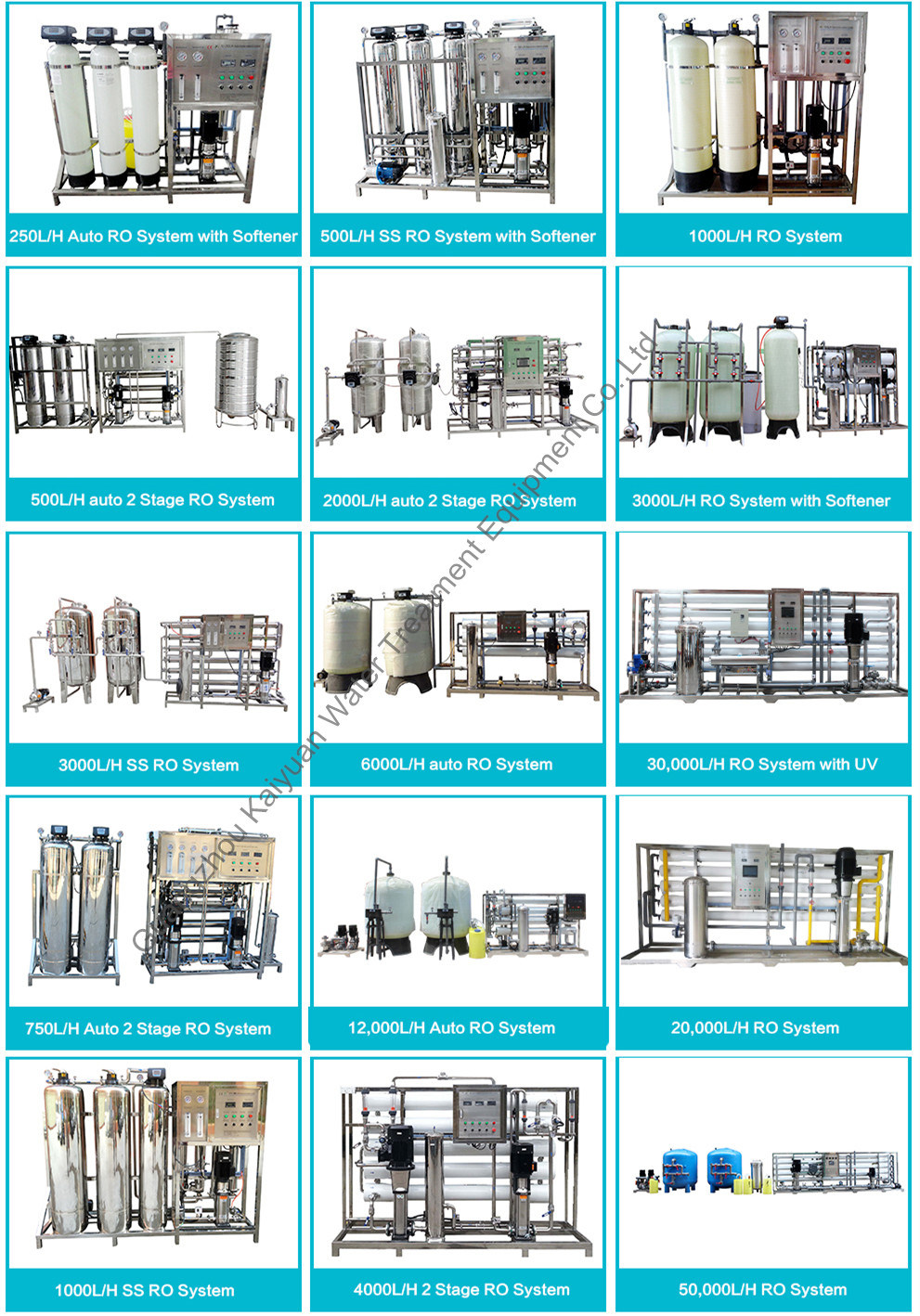 High Quality 1000L/H Stainless Steel RO Water Filter System Water Treatment Equipment