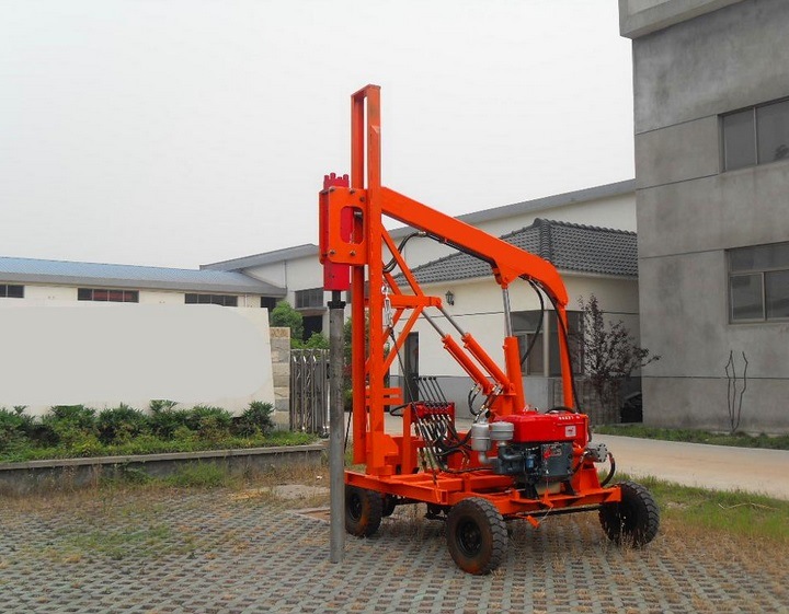 Solar Plant Ground Screw Pile Driver Press Pile Driver