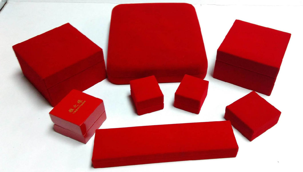 Red Plastic Jewelry Set Box