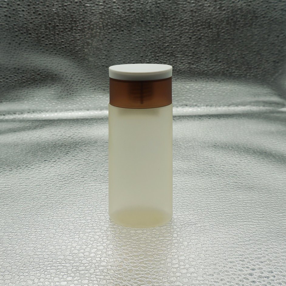 Plastic Cosmetic Containers with Dual Color Flip Cap, Cosmetic Bottle