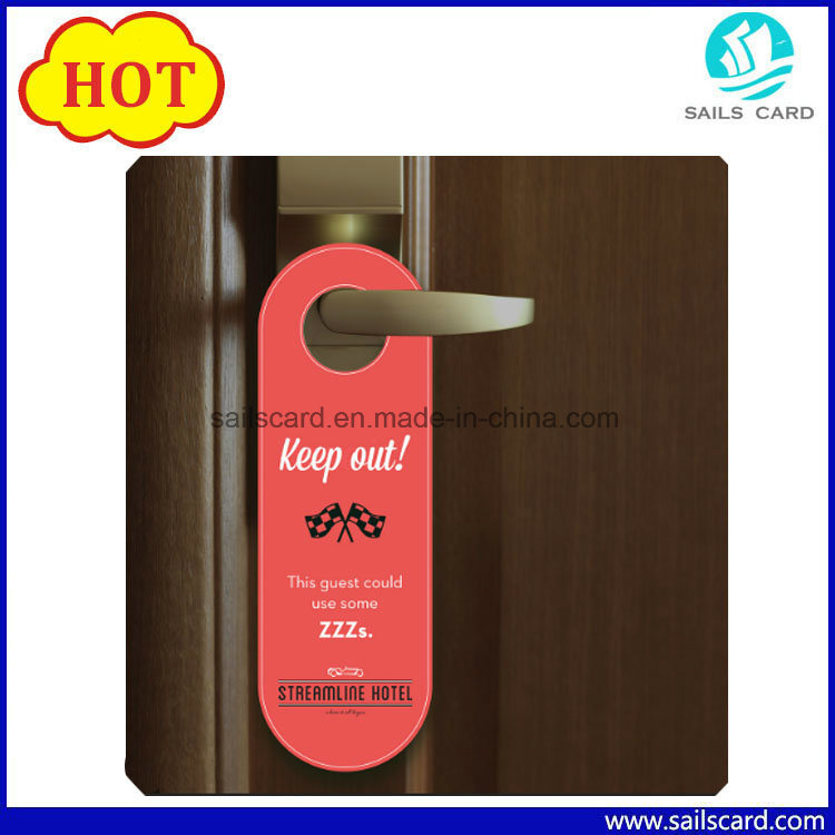 Customized Do Not Disturb PVC Card Hotel Door Hanger