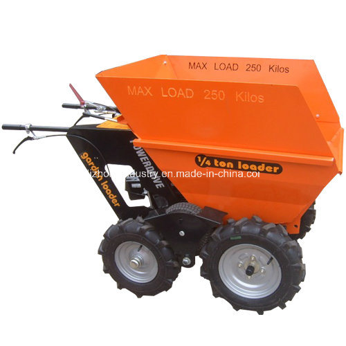 China Wholesale 1/4ton 5.5HP Tracked Power Barrow, Gasoline Wheel Barrow, Honda Wheel Barrow