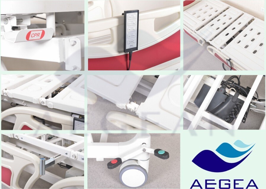 AG-By003c Used for Intensive Care Adjustable Five-Functions Electric Hospital Bed for Paralyzed Patients