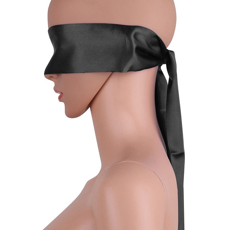 Blindfold Soft Silk Satin Eye Patch Mask Ribbon Bondage Sex Toys