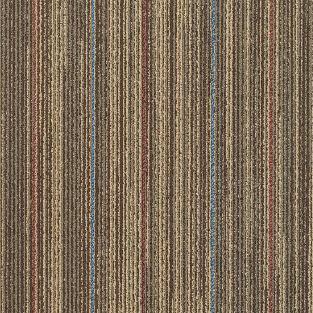 Decorative 50X50cm Fireproof Commercial Nylon Carpet Tile
