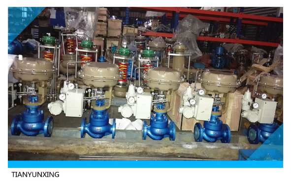 Pneumatic Modulating Valves with Position Actuator and Switch Solenoid