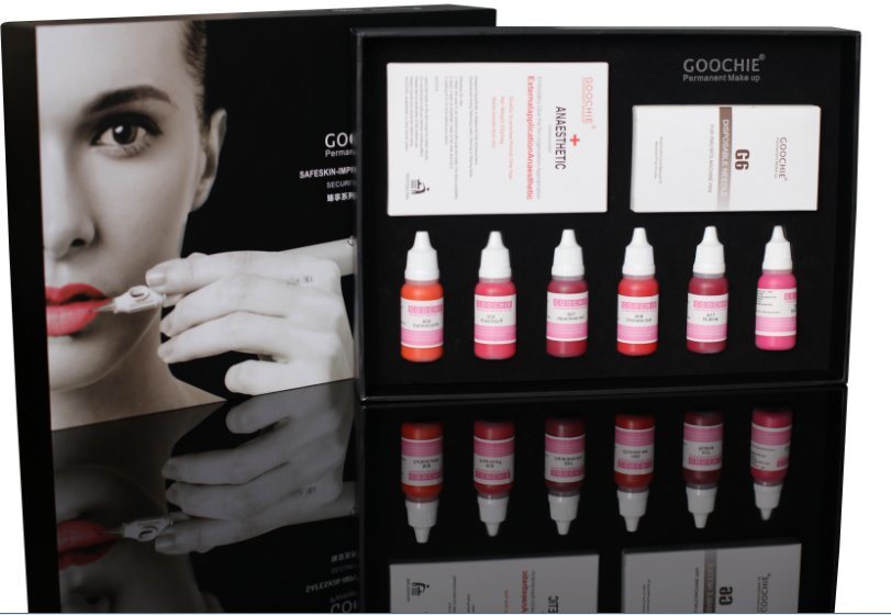 Goochie Best Tattoo Ink Permanent Makeup Pigment Kit for Lip