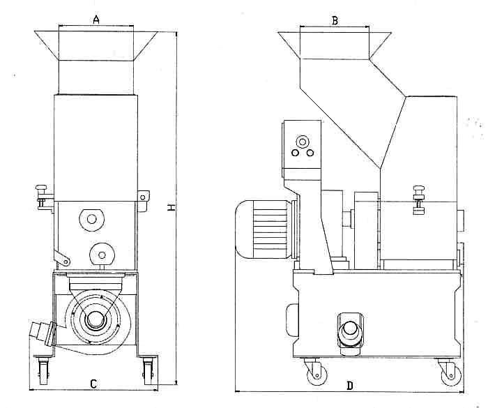 Slow-Speed Granulator/Screenless and Clean Smaller Plastic Granulator