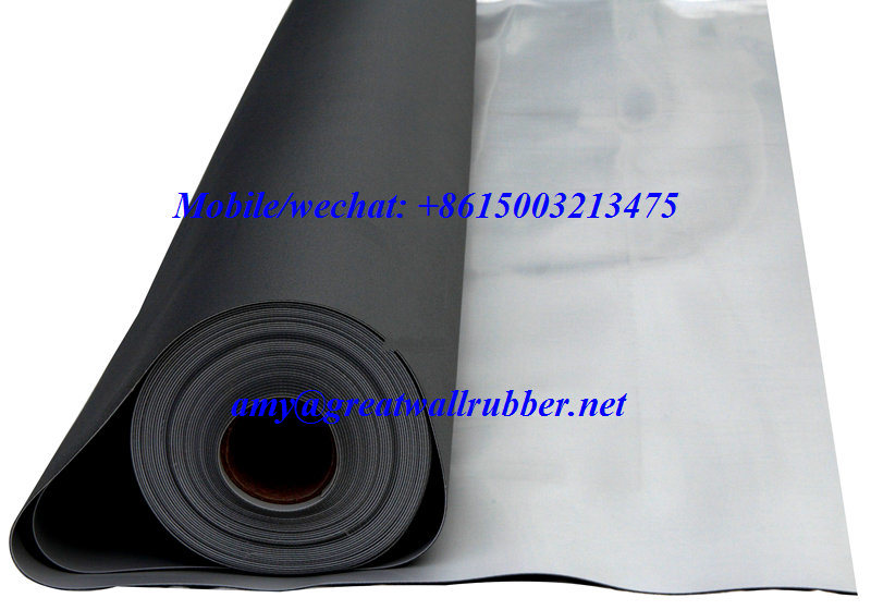 EPDM Waterproof Roll Rubber Sheet Roofing Membrane Building Material