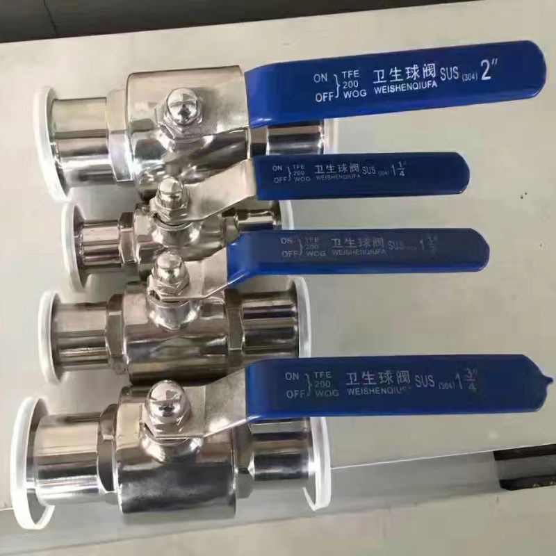 Manual 1000wog Sanitary Stainless Steel CF8/CF8m/304L/316L Ball Valve Clamp End