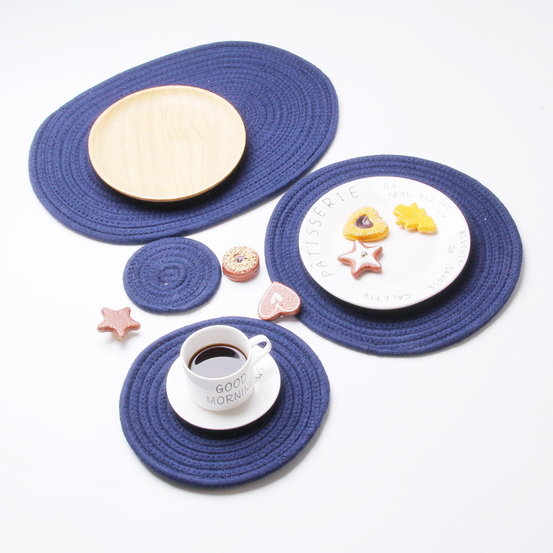 Latest Kitchenware Anti-Heated Fashion House Fitting Cotton Placemat