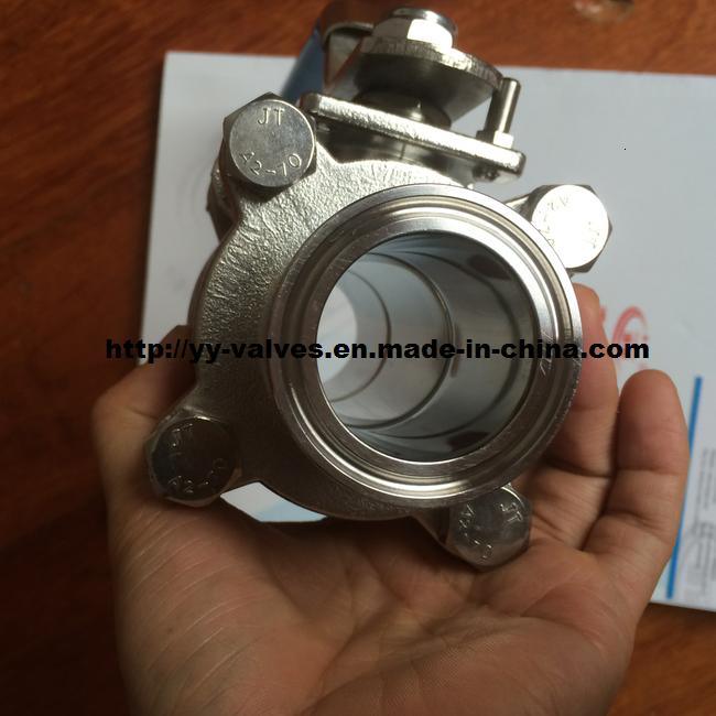 Sanitary Ball Valve with ISO Mount Plate