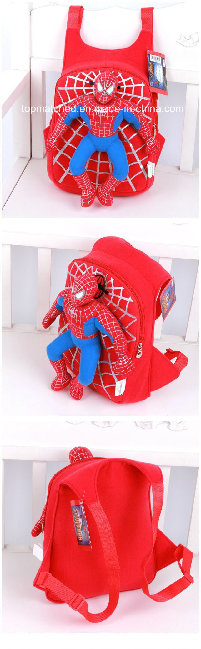 Cute 3D Spiderman School Backpack Boys Kids Children Cartoon School Bag Child Escolar Mochilas